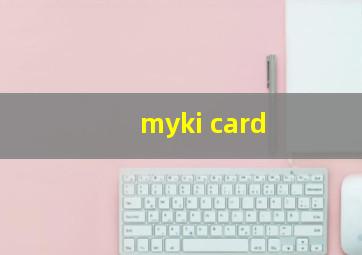 myki card